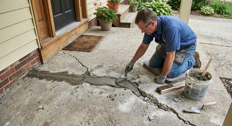Exposed Aggregate Repair in West Des Moines, IA